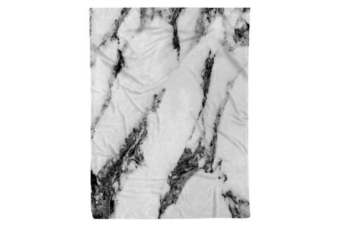 SİYAH MERMER BASKILI WELSOFT TV BATTANİYESİ, 130X170