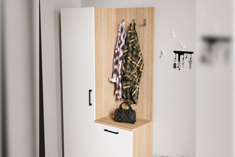 LAVO ASKILIKLI PORTMANTO AYAKKABILIK, 2 KAPAKLI, 90 CM