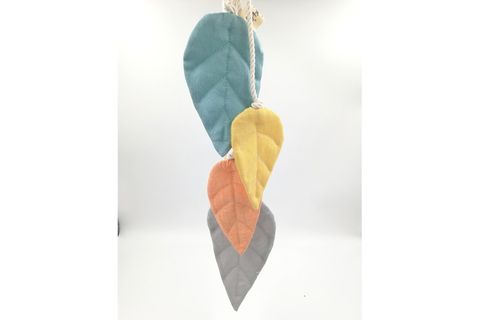 YAPRAKLI PERDE TUTACAĞI NATUREL, KARIŞIK RENKLİ