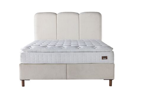 PARİS BAZA BAŞLIK VE YATAK SETİ, KREM, 160X200