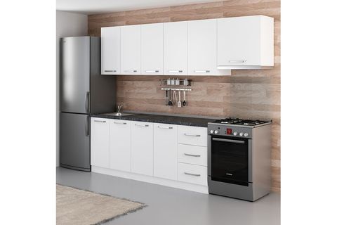 MİNAR ASSOS 265 CM MUTFAK DOLABI BEYAZ 265-B4