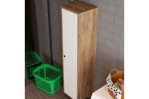 MİLA BANYO KİLERİ ÇOK AMAÇLI DOLAP, CEVİZ BEYAZ