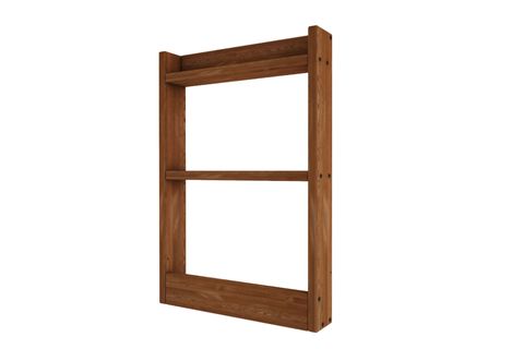 WOODESK ÇİÇEK MASİF AHŞAP DUVAR RAFI, MEŞE, CPT1199-80