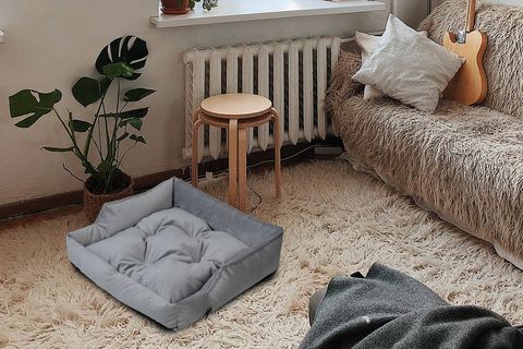 TULYANO LİNUM KEDİ KÖPEK YATAĞI 80X80 CM GRİ