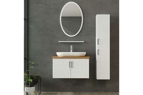 VERA BANYO DOLABI AS2K70, BEYAZ, 100CM