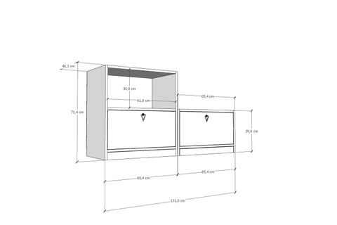 YUSUF KOMODİN, 2 KAPAKLI, NRG-KMD-1005