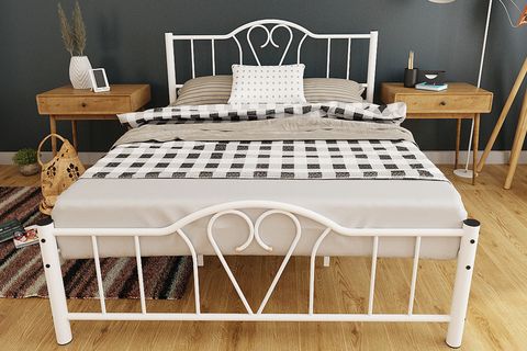 ORKİDE METAL KARYOLA, BEYAZ, 140X190