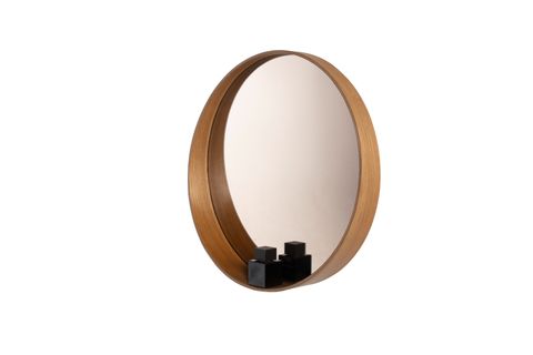 BİAS DUVAR AYNASI, CEVİZ, 80 CM