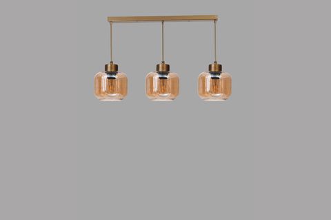 PARLA ÜÇLÜ SIRALI ESKİTME BAL CAMLI SARKIT