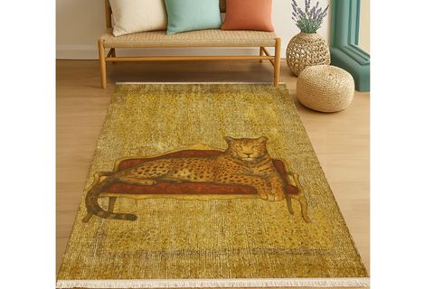 LEOPAR VİNTAGE DOKUMA TABAN HALI, 358 YNG, 60X120 CM