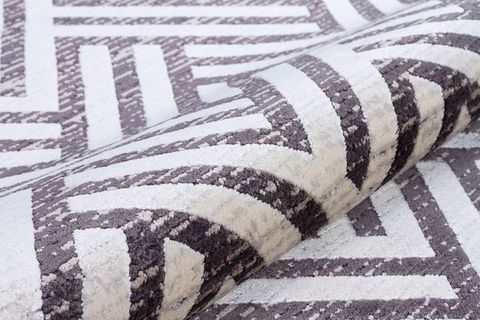 RİVA 8718 KREM ANTRASİT MAKİNE HALISI 200X290