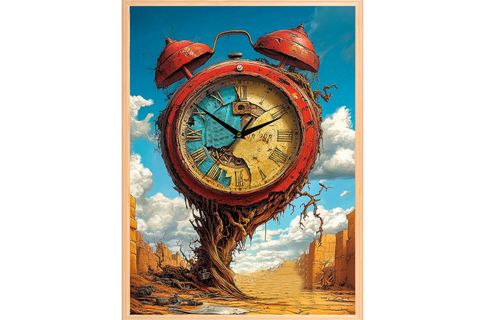 TİME ÇERÇEVELİ DUVAR SAATİ, 50X70