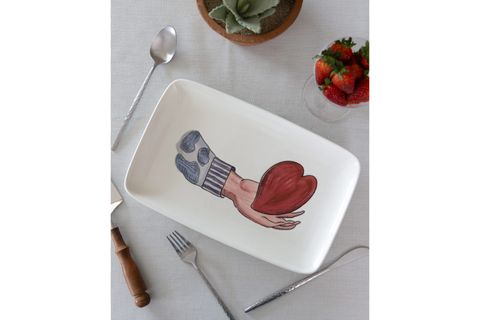 THE MİA LUV DİKDÖRTGEN SERVİS TABAĞI 31X20 CM