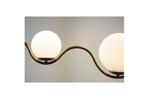 BUBBLE LAMP WAVE BAL RENK KAPLAMALI 3 CAMLI AVİZE