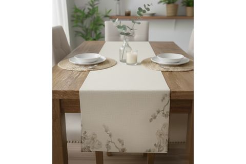 UZAK DOĞU PAMUKLU MASA RUNNER, 0073 50X150
