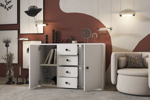 BK ÇOK AMAÇLI DOLAP, 4 ÇEKMECELİ, ÇAD