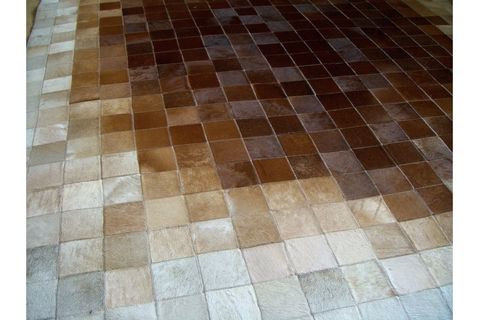 AKTÜEL DERİ PATCHWORK MULTİ KONYAK REVERSE 160X230
