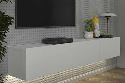 CERCEİ TV SEHPASI, LEDLİ BEYAZ