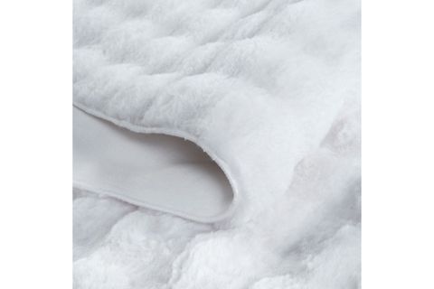 DARCİO BUBBLE YUMUŞAK DOKULU POST HALI, OVAL, BEYAZ, 50X80