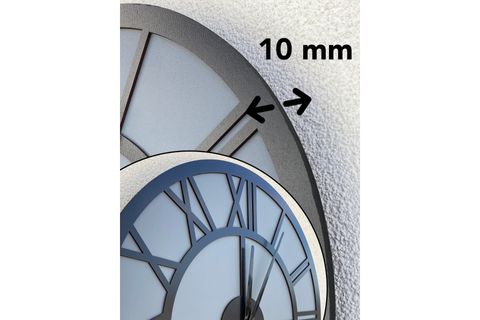 ROMA RAKAMLI DEKORATİF DUVAR SAATİ GRİ