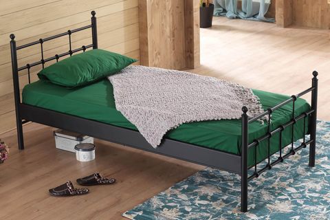 LALAS METAL KARYOLA, SİYAH, 90X200