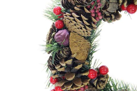 KOZALAKLI BERRYLİ KAPI ÇELENGİ, 30 CM