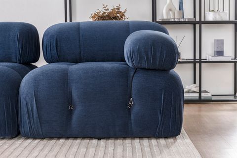 NEW BUBBLE MODULAR CORNER SOFA, NAVY, UK