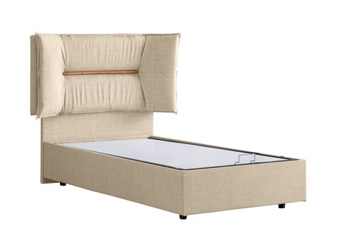 LİZBON BAZA VE BAŞLIK SETİ, KREM, 90X190