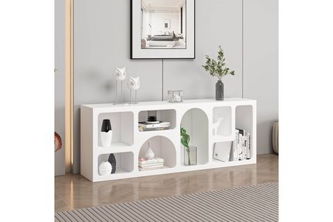 BOHEM MEBRAN KİTAPLIK, BEYAZ, 135 CM