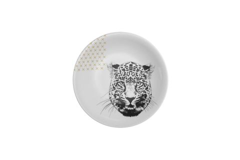 KÜTAHYA PORSELEN MADAGASKAR LEOPARD PASTA TABAĞI, 21 CM, MDLEOPAR21