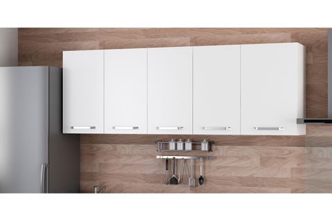 MİNAR 205 CM MUTFAK DOLABI BEYAZ 205-B1-ÜST MODÜL