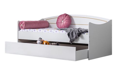 AKASYA YAVRULU KARYOLA, BEYAZ, 90X200