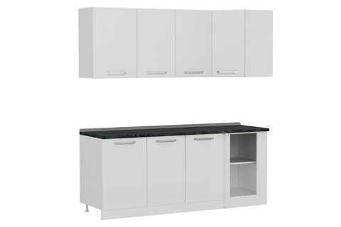 MİNAR 200CM KÖŞE MUTFAK DOLABI BEYAZ K200B1