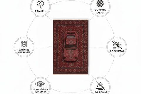 VİNTAGE CAR DOKUMA TABAN HALI, 494 YNG, 150X230 CM