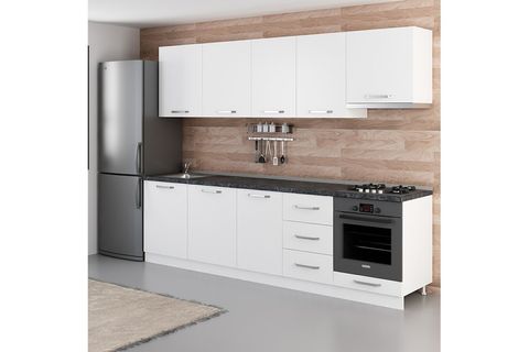 MİNAR RÜYA 280 CM MUTFAK DOLABI BEYAZ 280-B5