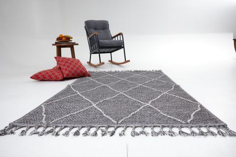 4K INFİNİTY COLLECTİON MODERN MAKİNE HALISI 02, GREY, 80X150 CM