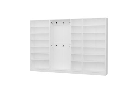 KALE210 7 KAPAKSIZ 5 BÖLME RAF PORTMANTO, BEYAZ