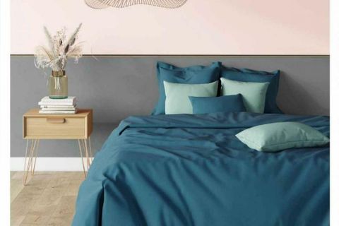 MAKİ HOME ÇİFT KİŞİLİK LASTİKLİ ÇARŞAF VE YASTIK KILIFI SETİ, POLY KOYU MAVİ, 160X200, 50X70