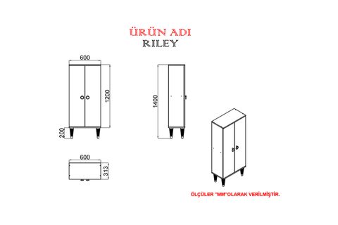 KALENDER DEKOR RİLEY BANYO DOLABI RLB04