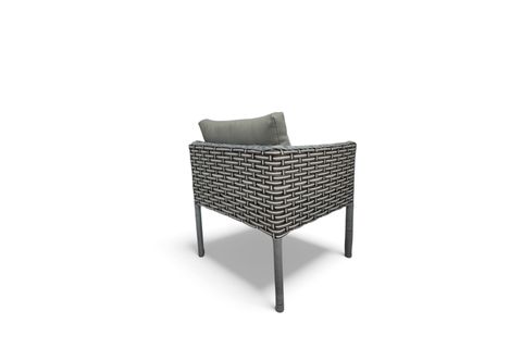 LETRA RATTAN ÜÇLÜ BAHÇE MOBİLYASI, GRİ