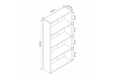 ADEL KÖŞE KİTAPLIK, BEYAZ, SET 3