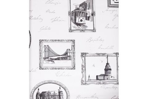 BİEN DUVAR KAĞITLARI 2934 İSTANBUL TABLOLARİ POP ART DUVAR KAĞIDI  5 M²