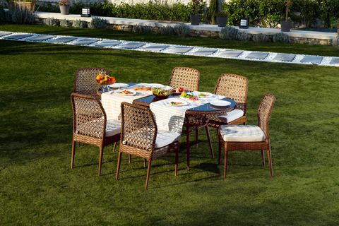 CEDRO BAHÇE VE BALKON OVAL MASA TAKIMI, 4-6 KİŞİLİK