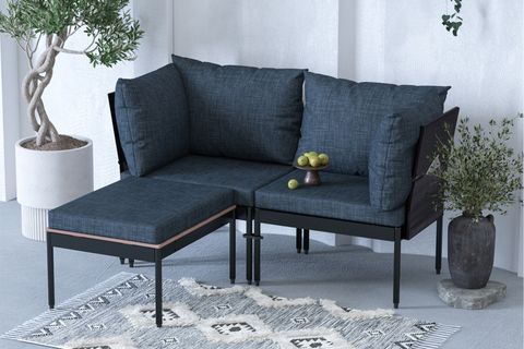 LİMNİ HOME MİNİ MULTİLOUNGE BAHÇE BALKON KOLTUĞU, SİYAH