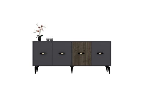 CHERRYCT KONSOL, 180 CM, ANTRASİT CEVİZ