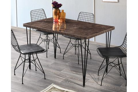 TRİESTE MASA  MERMER SİYAH