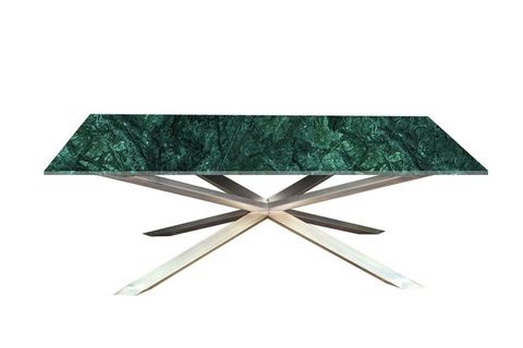 VERDE MİTRA MERMER MASA, 200X100