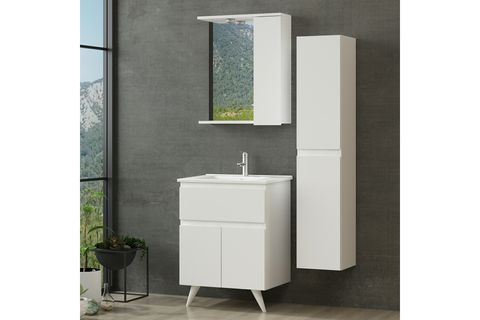 NİKA BANYO DOLABI AY2K1Ç145, BEYAZ, 65 CM