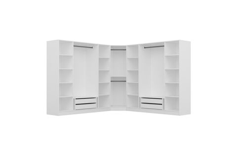 KALE MENTEŞELİ DOLAP 123, 6+ KAPAKLI BEYAZ 210 CM