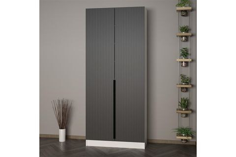 KALE 210 CM 2 KAPAKLI 2B RAF PORTMANTO, BYZ MBR ÇİZGİLİ ANT